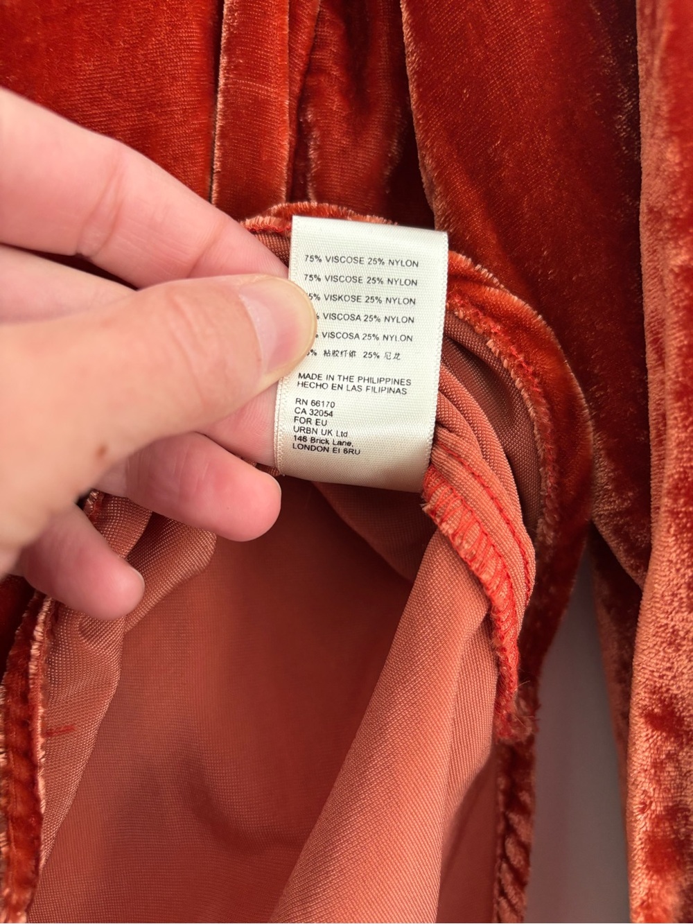 Anthropologie Kristianne Velvet Blouse in Cinnamon (Price Firm) - Picture 9 of 9